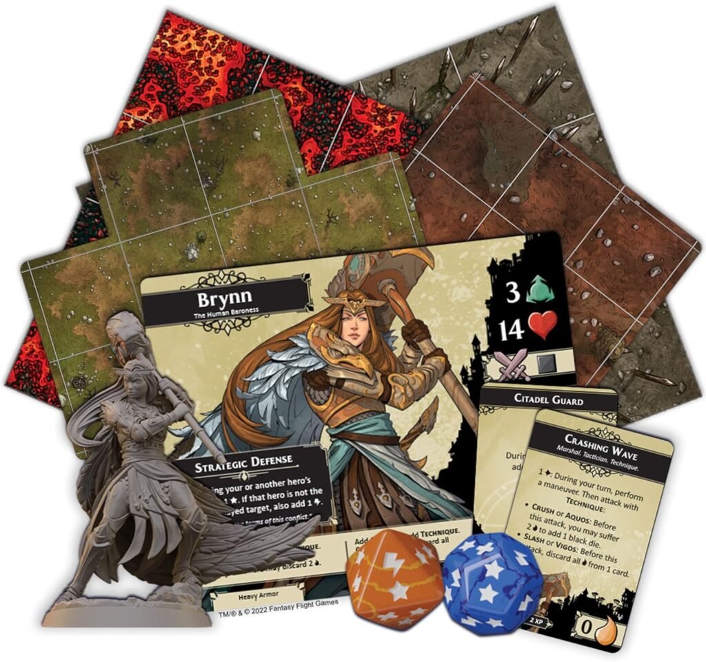 Descent Legends of The Dark Board Game The Betrayers War Expansion - Fantasy RPG Strategy Game, Cooperative Game, Ages 14+, 1-4 Players, 3-4 Hour Playtime, Made by Fantasy Flight Games