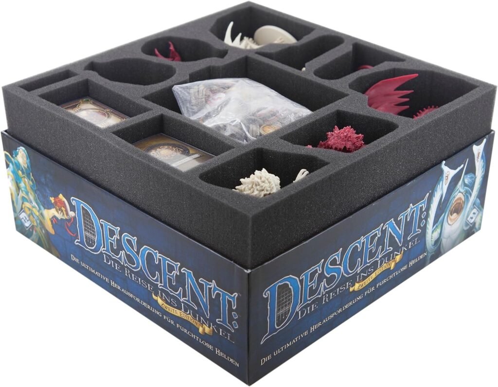 Feldherr Foam Set Compatible with Descent: Journeys in The Dark 2nd Edition - core Game Box