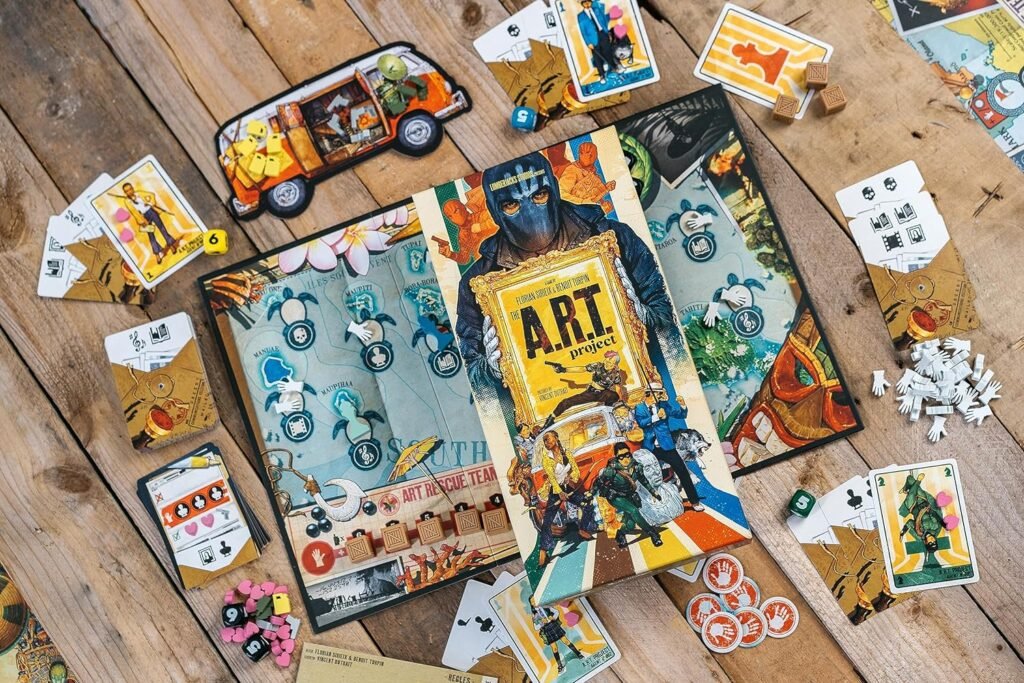 The A.R.T. Project | Cooperative Strategy Board Game | Card Drafting, Zone of Control Game | Coop and Solo Play for Adults and Teens | Ages 12+ | 1-6 Players | 45 Minute Play Time