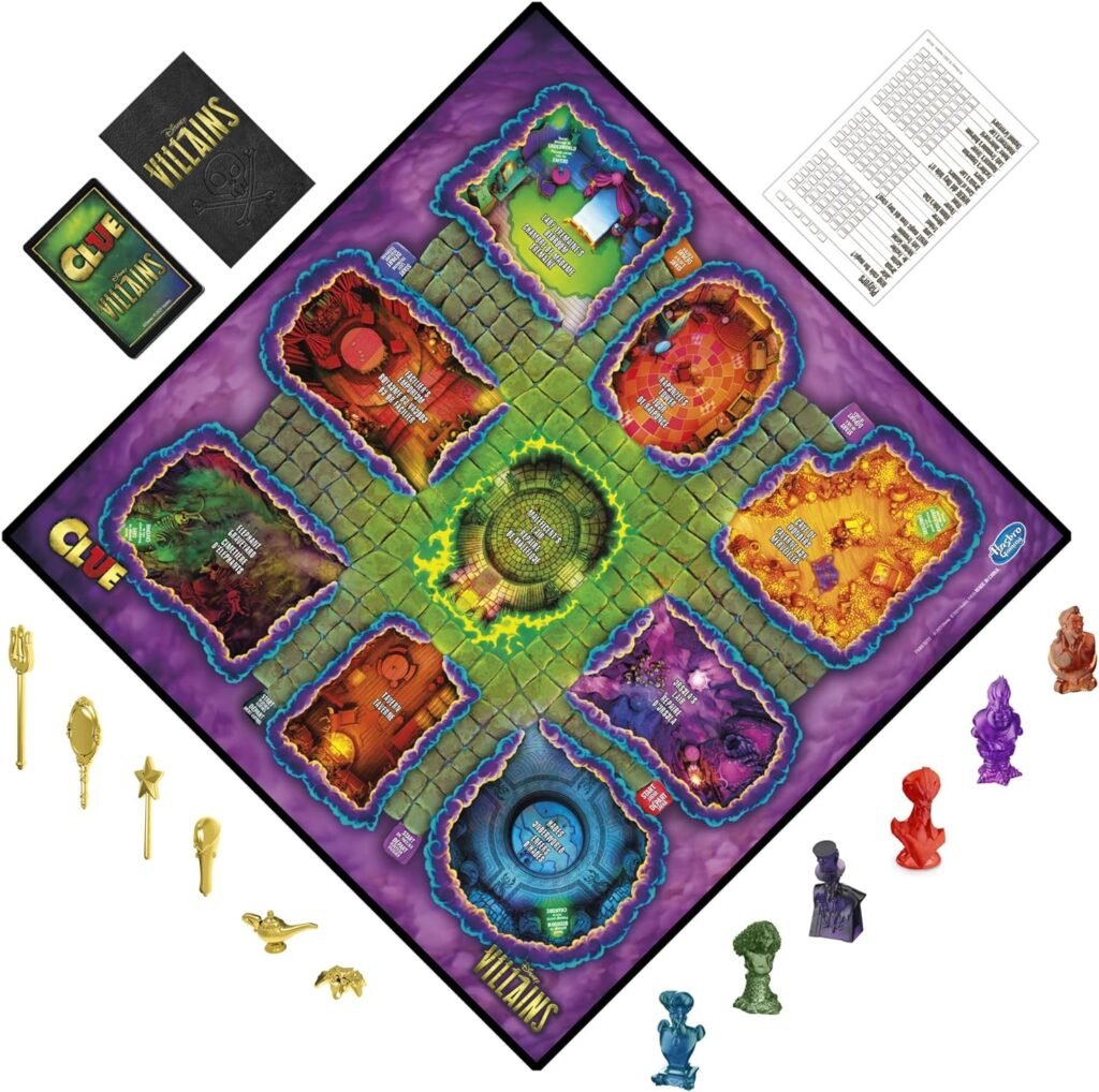 Hasbro Gaming Clue: Disney Villains Edition Board Game for Kids Ages 8+, 2-6 Players (Amazon Exclusive)