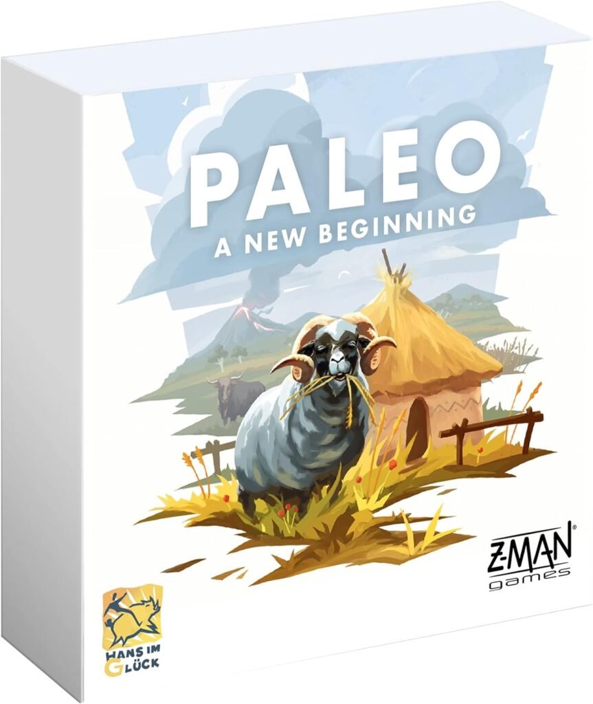 Paleo A New Beginning Board Game EXPANSION - Forge a New Chapter in Human History! Cooperative Strategy Game for Kids  Adults, Ages 10+, 2-4 Players, 45-60 Minute Playtime, Made by Z-Man Games