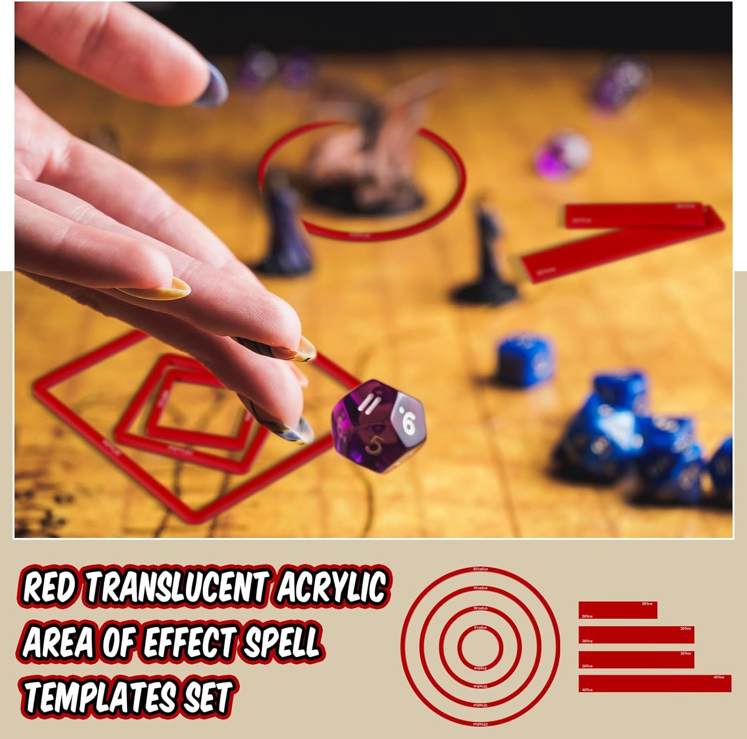 Spell AoE Damage Template Set Review