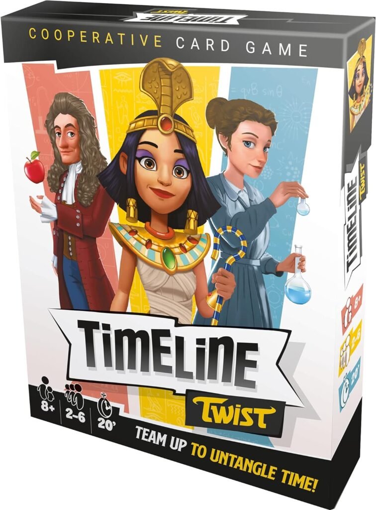 Zygomatic Timeline Twist Card Game - Test Your Chronological Knowledge! Cooperative Trivia Game, Fun Family Game for Kids and Adults, Ages 8+, 2-6 Players, 20 Minute Playtime, Made