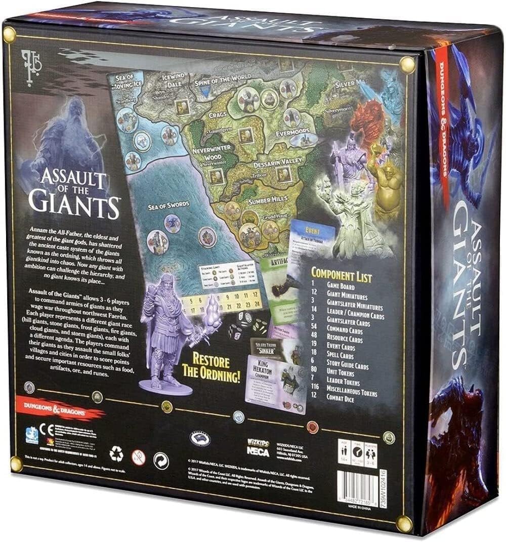 Dungeons & Dragons Assault of The Giants Board Game Review