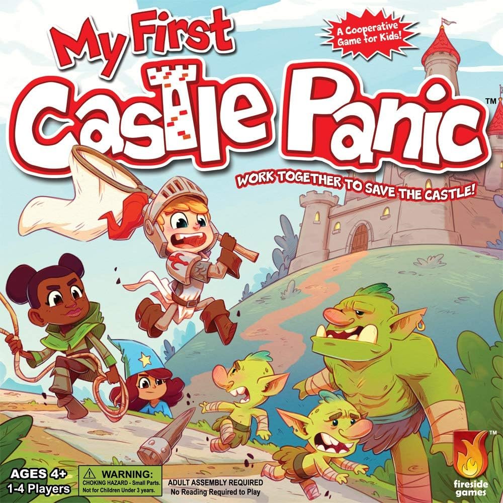 Fireside Games My First Castle Panic Game – Fantasy Strategy Board Games for Kids 4-6  6-8 – 1-4 Players, No Reading Needed, 20 Min. Cooperative Games for Preschoolers – Kids Board Games Ages 4-8