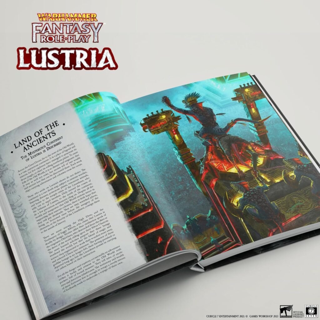 Warhammer Fantasy Roleplay Lustria by Cubicle 7, Role Playing Games     Hardcover – February 7, 2024