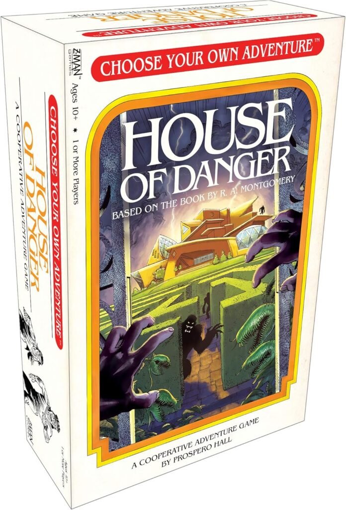 Choose Your Own Adventure House of Danger Board/ Strategy Game | Cooperative Adventure Game for Adults and Kids | Ages 10+ | 1+ Players | Average Playtime 1+ Hours | Made by Z-Man Games