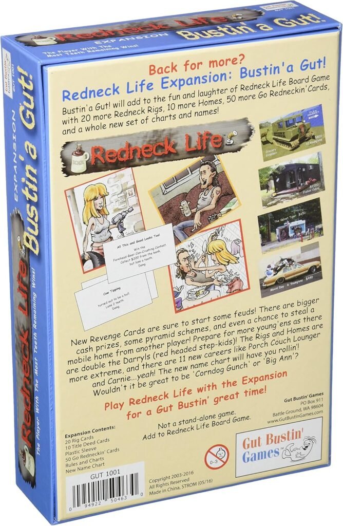 Gut Bustin Games Livin The Dream!: Redneck Life Board Game Expansion #2 Board Games