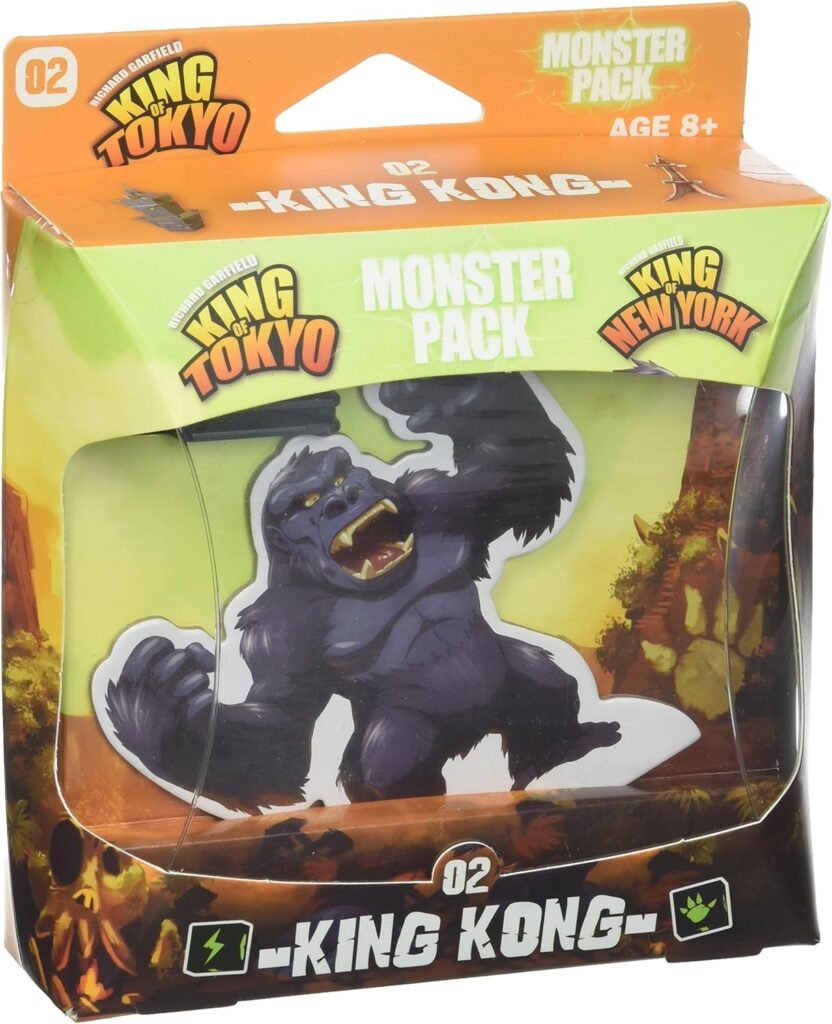 IELLO: Monster Pack King Kong Expansion, Strategy Board Game, Introduces King Kong Into The Roster, 2 to 6 Players, 30 Minute Play Time, Ages 8 and Up